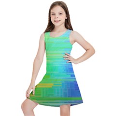 Colors-rainbow-chakras-style Kids  Lightweight Sleeveless Dress by Jancukart