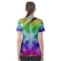 Christmas-snowflake-background Women s Sport Mesh Tee View2