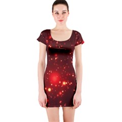 Firework-star-light-design Short Sleeve Bodycon Dress by Jancukart