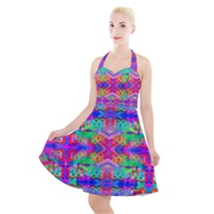 Deep Space 444 Halter Party Swing Dress  by Thespacecampers