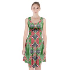 Abstract Pattern Geometric Backgrounds  Racerback Midi Dress by Eskimos