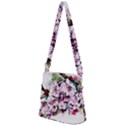 Watercolour-cherry-blossoms Zipper Messenger Bag View2