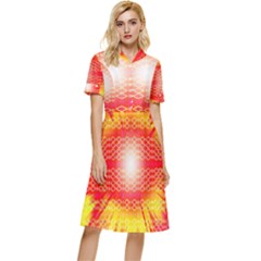 Soul To The Eye Button Top Knee Length Dress by Thespacecampers