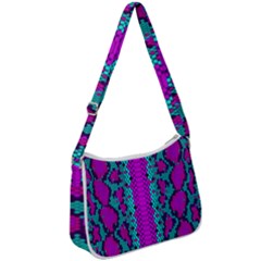 Snake Print Cbdoilprincess Zip Up Shoulder Bag by CBDOilPrincess1