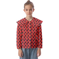 Glowing Leafs Kids  Peter Pan Collar Blouse by Sparkle