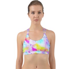 Background-drips-fluid-colorful Back Web Sports Bra by Jancukart