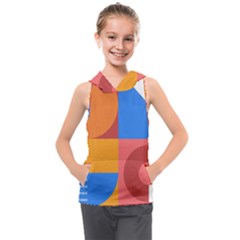 Geometric Series  Kids  Sleeveless Hoodie by Sobalvarro