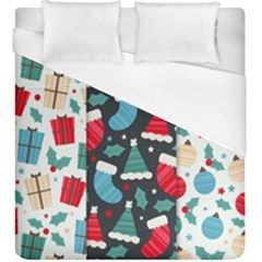 Pack-christmas-patterns Duvet Cover (king Size) by nate14shop