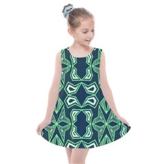 Abstract Pattern Geometric Backgrounds  Kids  Summer Dress by Eskimos