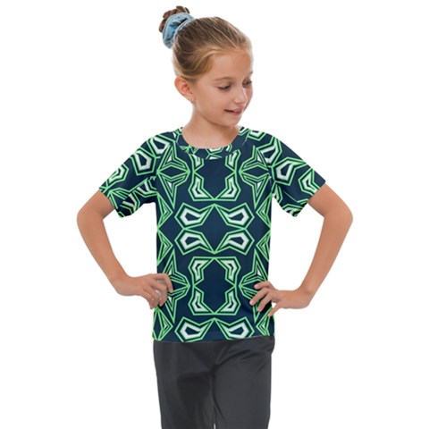 Abstract Pattern Geometric Backgrounds  Kids  Mesh Piece Tee by Eskimos