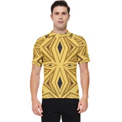 Abstract Pattern Geometric Backgrounds Men s Short Sleeve Rash Guard by Eskimos