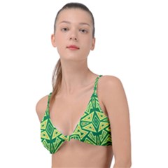 Abstract Pattern Geometric Backgrounds Knot Up Bikini Top by Eskimos