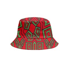 Abstract Pattern Geometric Backgrounds Inside Out Bucket Hat (kids) by Eskimos