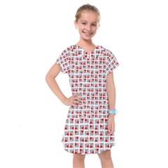 Spanish Love Phrase Motif Pattern Kids  Drop Waist Dress by dflcprintsclothing