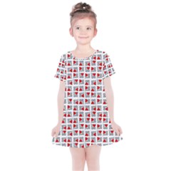 Spanish Love Phrase Motif Pattern Kids  Simple Cotton Dress by dflcprintsclothing