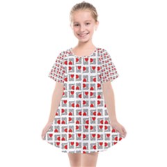 Spanish Love Phrase Motif Pattern Kids  Smock Dress by dflcprintsclothing