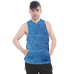 Jeans Blue  Men s Sleeveless Hoodie by artworkshop