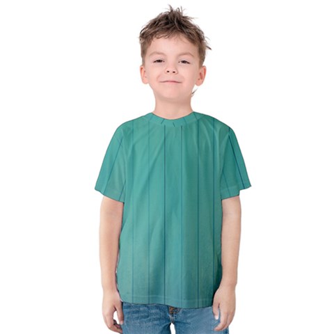 Green Surface  Kids  Cotton Tee by artworkshop