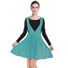 Green Surface  Plunge Pinafore Dress by artworkshop