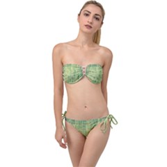 Bathroom Ceramic  Twist Bandeau Bikini Set by artworkshop