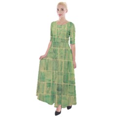 Bathroom Ceramic  Half Sleeves Maxi Dress by artworkshop