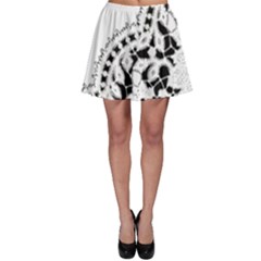 Im Fourth Dimension Black White 3 Skater Skirt by imanmulyana