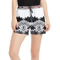 Im Fourth Dimension Black White 6 Women s Runner Shorts by imanmulyana