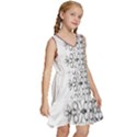 IM Fourth Dimension Black White 7 Kids  Sleeveless Tiered Mini Dress View3