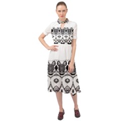 Im Fourth Dimension Black White 12 Keyhole Neckline Chiffon Dress by imanmulyana