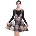 Snail Shells Pattern Arianta Arbustorum Plunge Pinafore Dress View1