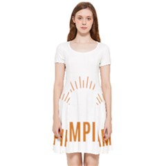 I Love Camping Inside Out Cap Sleeve Dress by PFashionArt