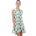 Christmas-trees Frill Swing Dress View1