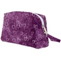 Background Purple Love Wristlet Pouch Bag (Large) View2