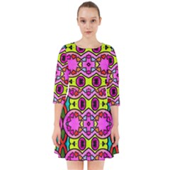 Abstract-karakkter Smock Dress by nateshop