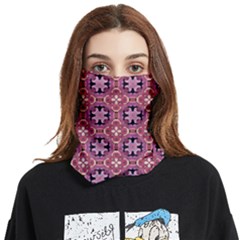 Abstract-background-motif Face Covering Bandana (two Sides) by nateshop