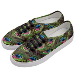 Peacock-feathers-color-plumage Women s Classic Low Top Sneakers by Celenk