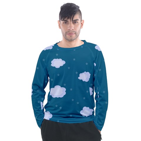 Clouds Men s Long Sleeve Raglan Tee by nateshop