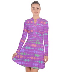 Design Modern Long Sleeve Panel Dress by nateshop