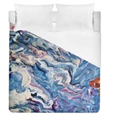 Abstract Waves Duvet Cover (queen Size) by kaleidomarblingart