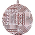 Tribal Pattern Vintage Texture Round Trivet View1