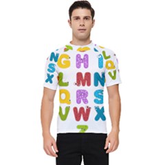 Vectors Alphabet Eyes Letters Funny Men s Short Sleeve Rash Guard by Sapixe