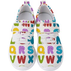 Vectors Alphabet Eyes Letters Funny Men s Velcro Strap Shoes by Sapixe