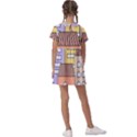 Houses City Architecture Building Kids  Asymmetric Collar Dress View2