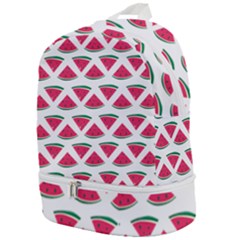 Illustration Watermelon Fruit Food Melon Zip Bottom Backpack by Sapixe