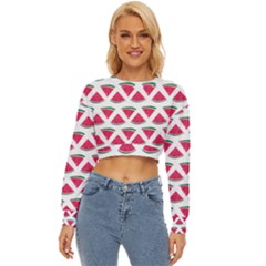 Illustration Watermelon Fruit Food Melon Lightweight Long Sleeve Sweatshirt by Sapixe