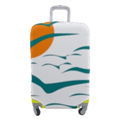 Sunset Glow Sun Bird Luggage Cover (small) by Sapixe