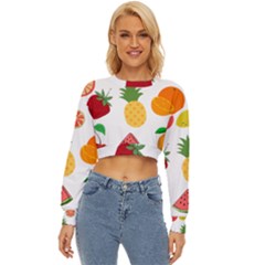 Fruits Cartoon Lightweight Long Sleeve Sweatshirt by Sapixe