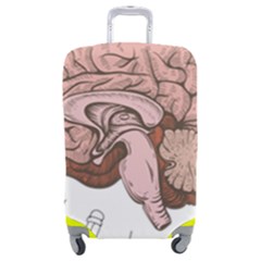 Cerebrum Human Structure Cartoon Human Brain Luggage Cover (medium) by Sapixe