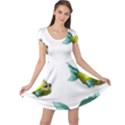 Fish Vector Green Cap Sleeve Dress View1