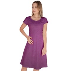 Background-purple Classic Short Sleeve Dress by nateshop